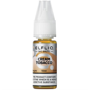 Cream Tobacco Nic Salt E Liquid 10ml By Elf Bar Elfliq