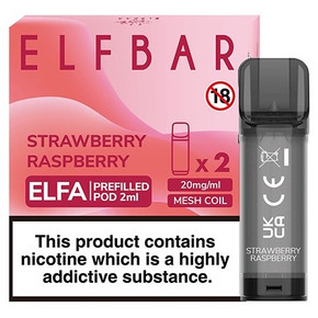 Strawberry Raspberry Elfa Pre-filled E Liquid Pods by Elf Bar