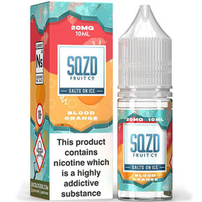 Blood Orange On Ice Nic Salt E Liquid 10ml By SQZD