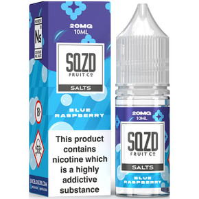 Blue Raspberry Nic Salt E Liquid 10ml By SQZD