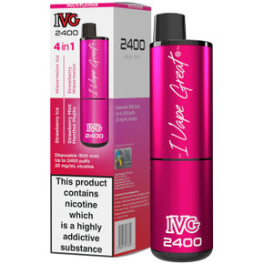 Pink Edition (4 in 1 Multi Flavour) IVG 2400 Disposable Vape Kit by IVG