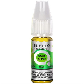 Sour Apple Nic Salt E Liquid 10ml By Elf Bar Elfliq