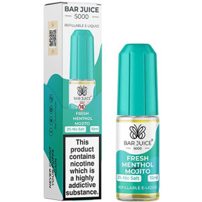 Fresh Menthol Mojito Nic Salt E Liquid 10ml by Bar Juice 5000 Fresh Menthol Mojito Nic Salt E Liquid 10ml by Bar Juice 5000