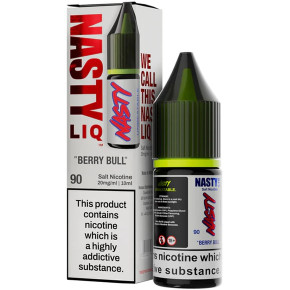 Berry Bull Nic Salt E Liquid 10ml by Nasty Liq Berry Bull Nic Salt E Liquid 10ml by Nasty Liq