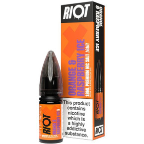 Riot X Orange & Raspberry Ice Nic Salt E Liquid 10ml