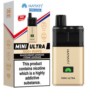 Blackcurrant Lemonade Straw' Lemonade Hayati Mini Ultra 1500 Pod Kit Blackcurrant Lemonade Straw' Lemonade Hayati Mini Ultra 1500 Pod Kit