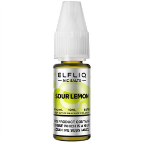 Elf Bar Elfliq Sour Lemon Nic Salt E Liquid 10ml