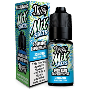 Doozy Mix Salts Sour Blue Raspberry Apple Nic Salt E Liquid 10ml