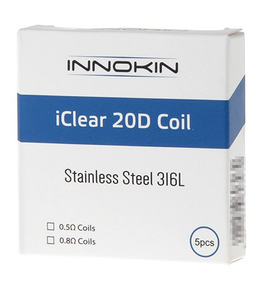 5 Pack Innokin iClear20D Coil Heads Box