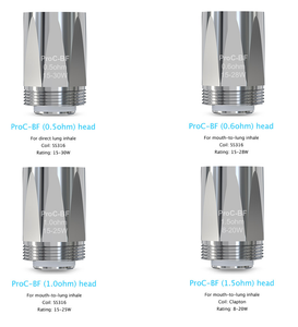 5 Pack Joyetech ProC BF Coil Atomizer Heads