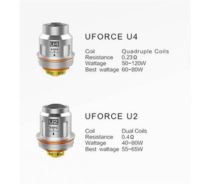 5 Pack Voopoo Uforce Replacement Coils U2 or U4 or N2 or N3 Mesh