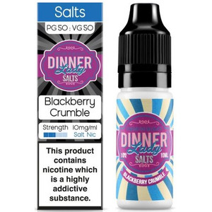 Blackberry Crumble Nic Salt E Liquid 10ml By Dinner Lady