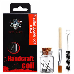 Demon Killer Handcraft Parallel Double Coil Prebuilt Wire Set Ni80 0.15 Ohms Packaging