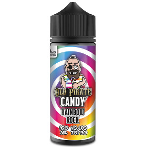 Rainbow Rock E Liquid 100ml by Old Pirate Candy