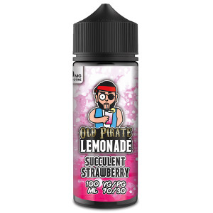 Succulent Strawberry E Liquid 100ml by Old Pirate Lemonade Series