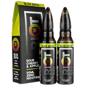 Sour Cherry & Apple E Liquid 100ml (2 x 50ml) by Riot Squad Black Edition