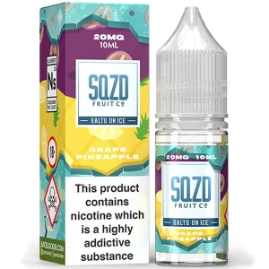 Grape Pineapple On Ice Nic Salt E Liquid 10ml By SQZD