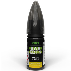 Banana Kiwi Ice Bar ﻿EDTN Nic Salt E Liquid 10ml by Riot Squad