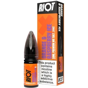 Riot X Orange & Raspberry Ice Nic Salt E Liquid 10ml