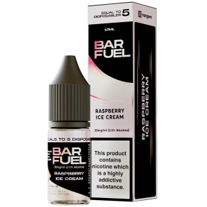 Bar Fuel Raspberry Ice Cream Nic Salt E Liquid 10ml