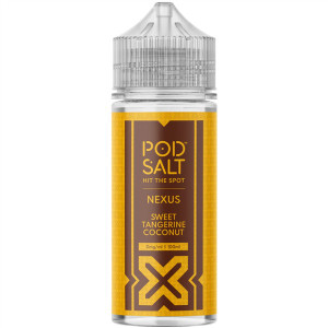 Sweet Tangerine Coconut E Liquid 100ml Shortfill by Pod Salt Nexus