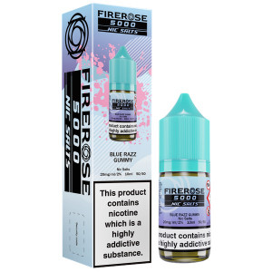 Elux Firerose 5000 Blue Razz Gummy Nic Salt E Liquid 10ml