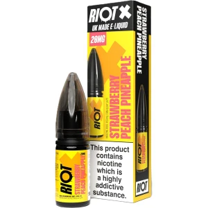 Strawberry Peach Pineapple Nic Salt E Liquid 10ml by Riot X