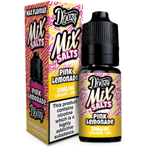 Doozy Mix Salt Pink Lemonade Nic Salt E Liquid 10ml