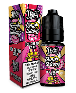 Doozy Temptations Ice Cream Cake Nic Salt E Liquid 10ml