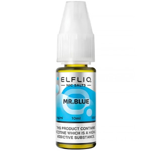 Elf Bar Elfliq Mr Blue Nic Salt E Liquid 10ml