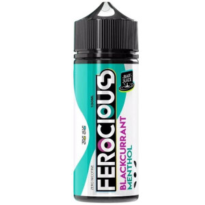 Blackcurrant Menthol Shortfill E Liquid 100ml by Ferocious Bar Juice