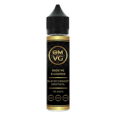 Blackcurrant Menthol Shortfill E Liquid 50ml by OMVG (FREE NICOTINE SHOT)