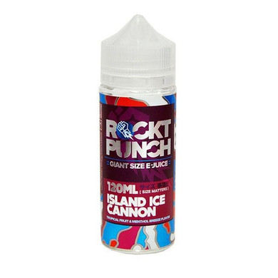 Island Ice Cannon E Liquid 100ml (120ml with 2 x 10ml nicotine shots to make 3mg) Shortfill By Rockt Punch