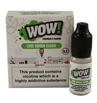 Lime Green Slush High VG E Liquid 3 x 10ml By Wow E Liquids