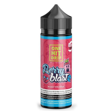 Berry Blast E Liquid 100ml by One Hit Drip (Zero Nicotine & Free Nic Shots to make 120ml/3mg)