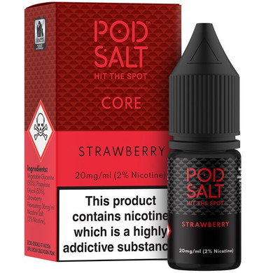 Strawberry Nic Salt 20mg E Liquid By Pod Salt