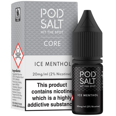 Ice Menthol Nic Salt 20mg E Liquid By Pod Salt