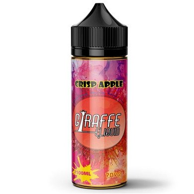 Crisp Apple E Liquid 100ml by Giraffe (Zero Nicotine & Free Nic Shots to make 120ml/3mg)