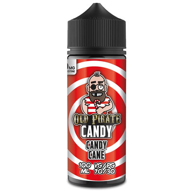 Candy Cane E Liquid 100ml by Old Pirate Candy