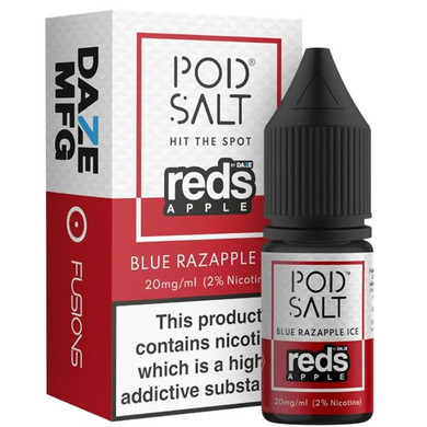 Blue Razapple Ice Nic Salt 20mg E Liquid By Pod Salt