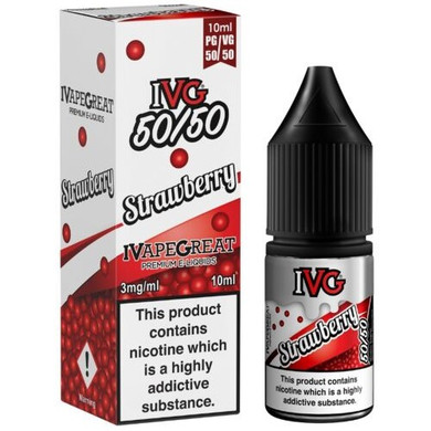 Strawberry E Liquid 50/50 10ml By IVG