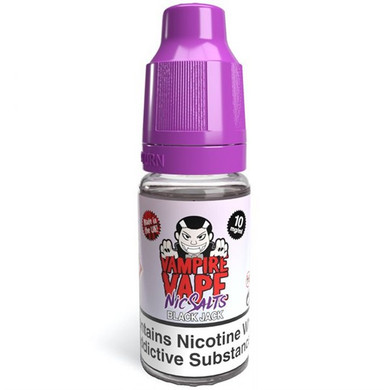 Black Jack Nic Salt E Liquid 10ml By Vampire Vape