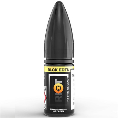 Mango Vanilla Ice Cream Nic Salt E Liquid 10ml by Riot Squad Black Edition