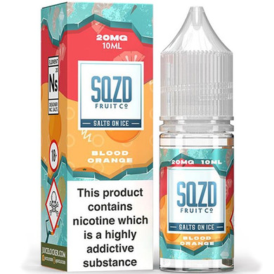 Blood Orange On Ice Nic Salt E Liquid 10ml By SQZD