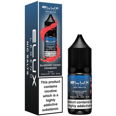 Blueberry Cherry Cranberry Nic Salt E Liquid 10ml By Elux Legend