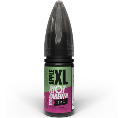 Apple XL Bar ﻿EDTN Nic Salt E Liquid 10ml by Riot Squad
