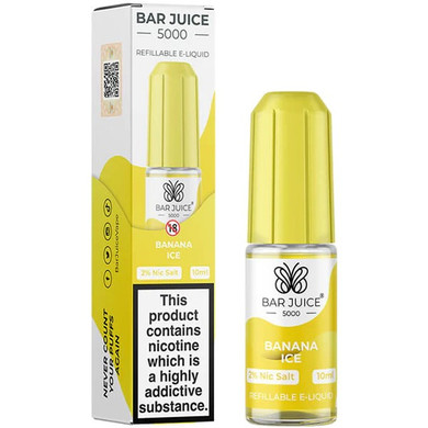 Banana Ice Nic Salt E Liquid 10ml by Bar Juice 5000