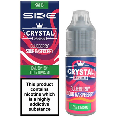 Blueberry Sour Raspberry Nic Salt E Liquid 10ml By SKE Crystal