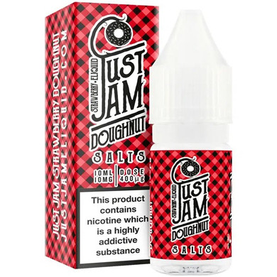 Strawberry Doughnut Nic Salt E Liquid 10ml by Just Jam