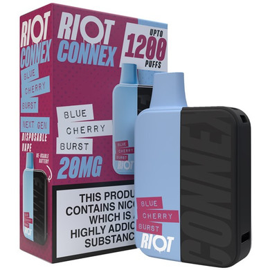 Blue Cherry Burst Riot Connex 1200 Puff Pod Kit